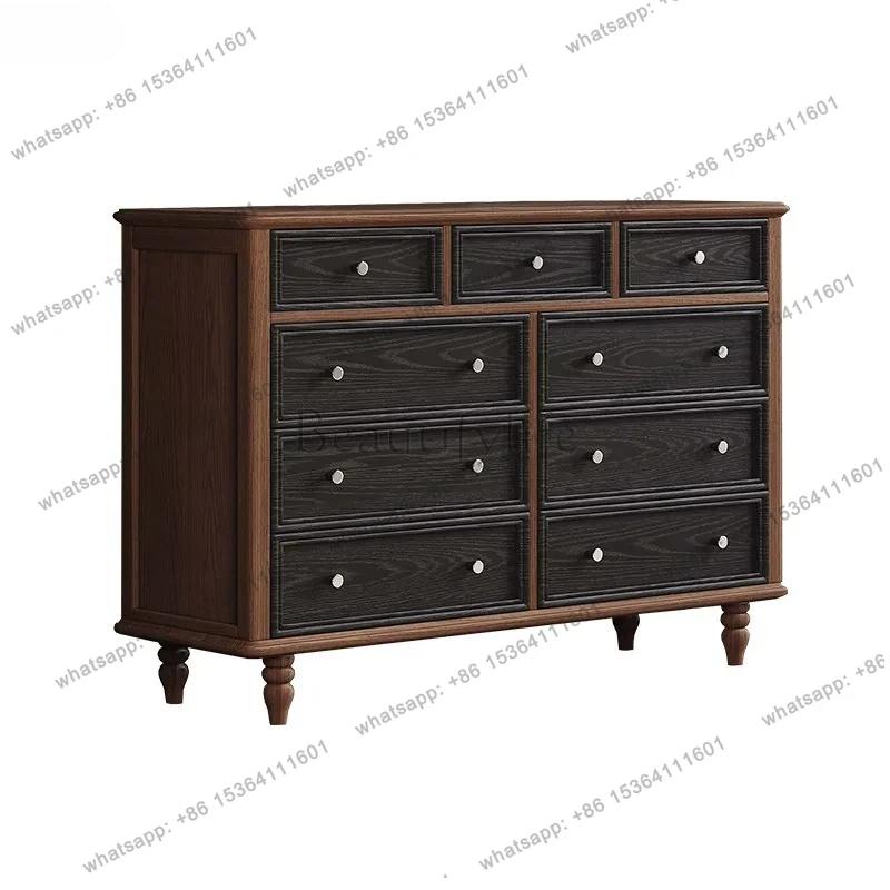 Chest of Drawers Living Room Wall-Mounted Nine-Drawer Storage Cabinet Bedroom Bedside Multi-Functional Storage Cabinet