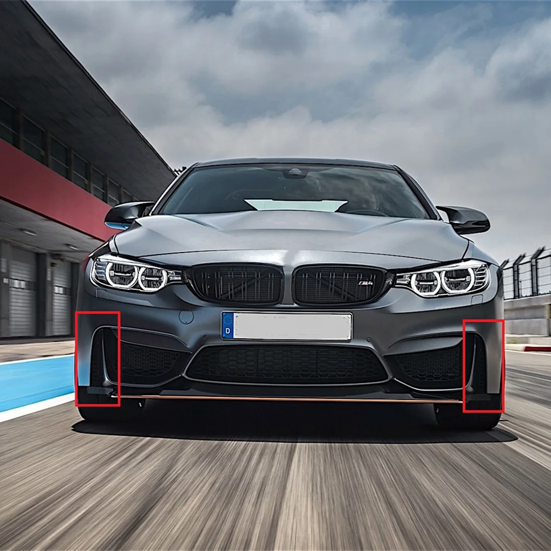 Amortecedor dianteiro Air Entrada Grille Capa Guarnição, BMW F80, F82, M3, M4, 51118056599, 51118056600, acessórios