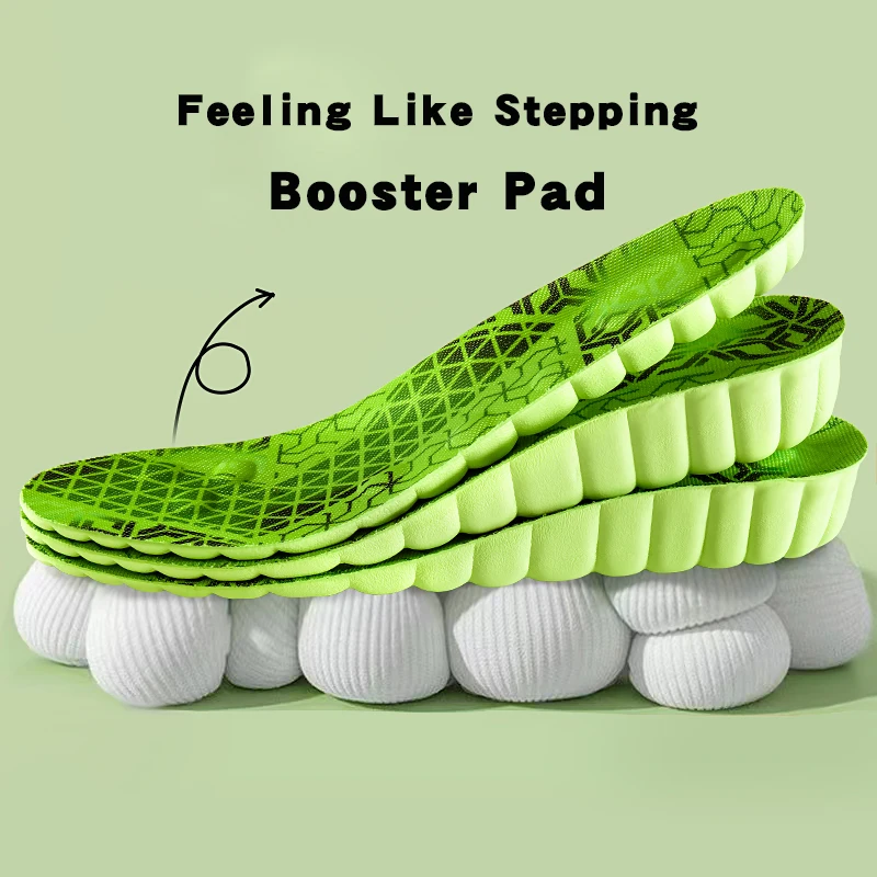 Comfortable 1.5cm to 3.5cm Height Increase TPU Heel Lift Insoles - Mugwort Booster Pad, Invisible Elevator Shoe Inserts