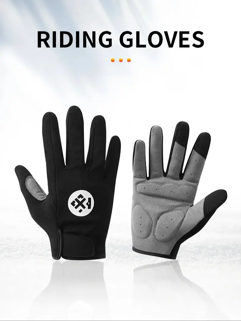 AliExpress NONE Spring Autumn Cycling Gloves Touch Screen Shock Absorption Anti-Slip Breathable Bike Gloves for Men Women Mountain Road Bicycle