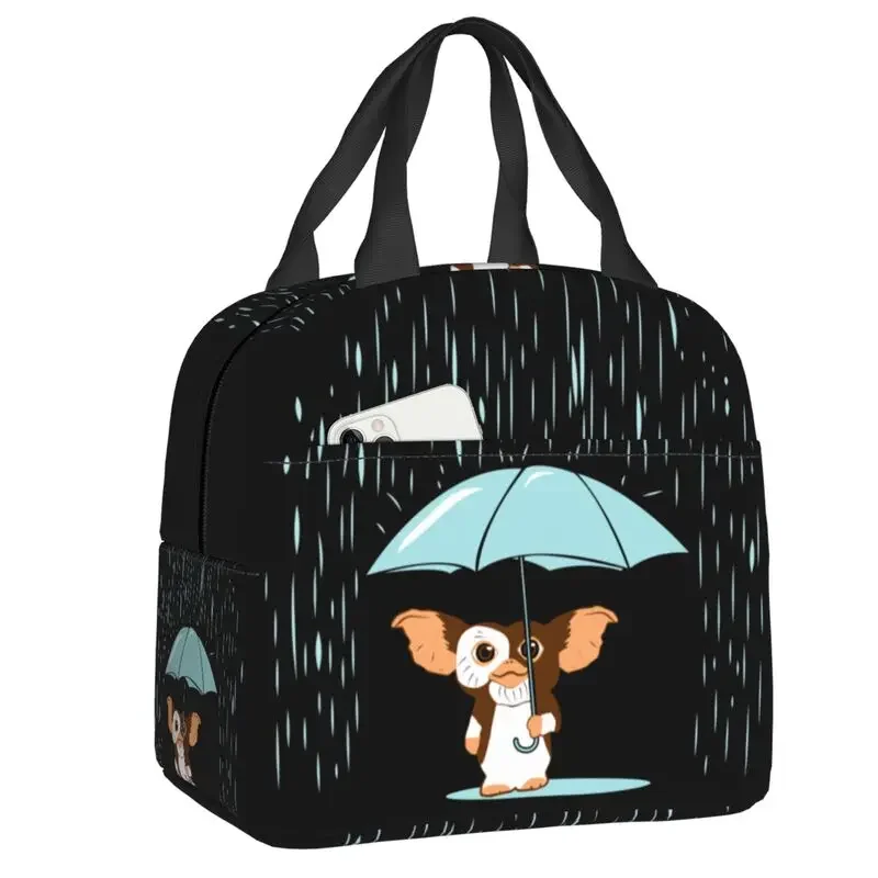 Gizmo With Umbrella Resuable Lunch Box Women Multifunction Gremlins Mogwai Monster Cooler Thermal Food Insulated Lunch Bag Kids