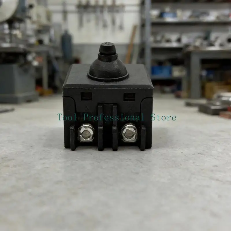 57QF Push Switches Replacement Part, 4 Pack Black Housing with Screw Connection Ends and Approximate Size Guide for Repair Work