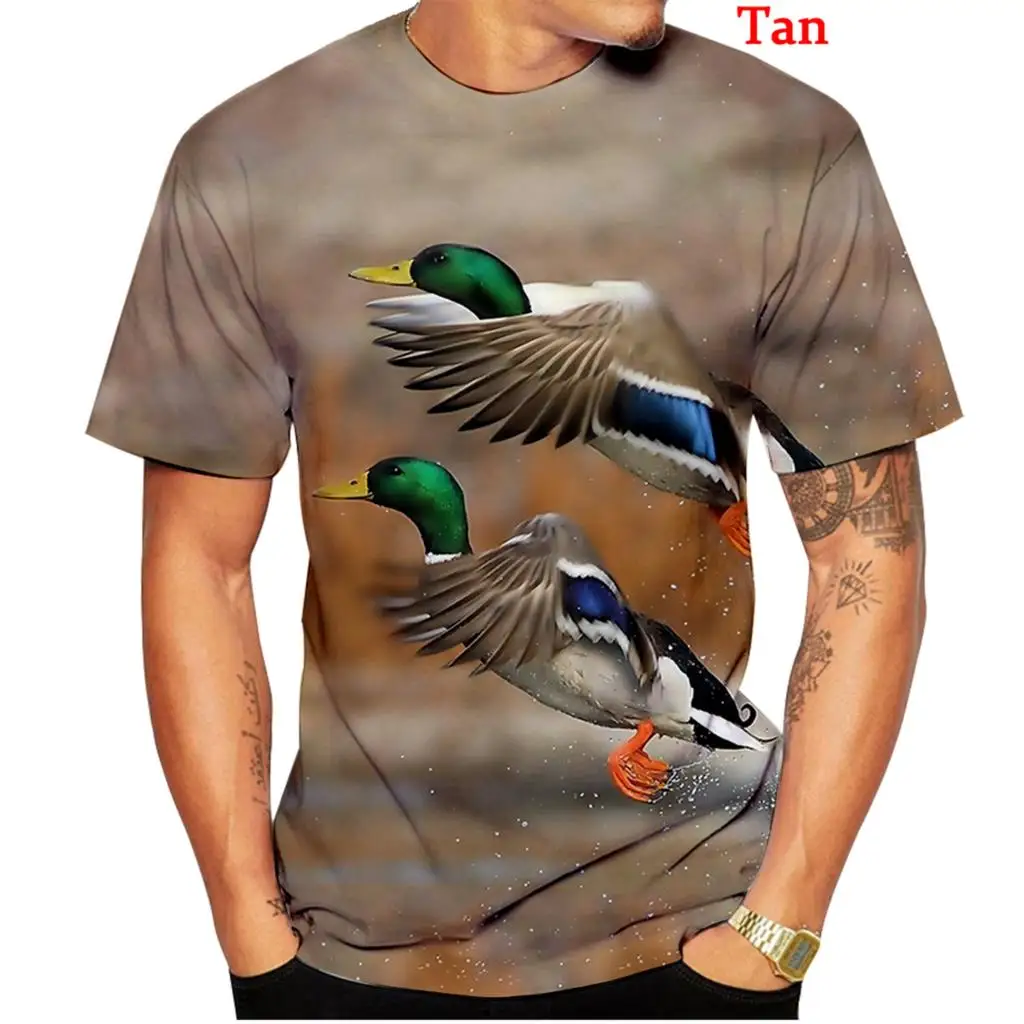 Sommer neue Tier wilde Gans 3D-Druck T-Shirts Männer Frauen Kurzarm T-Shirt übergroße Harajuku y2k T-Shirts Tops Kinder kleidung