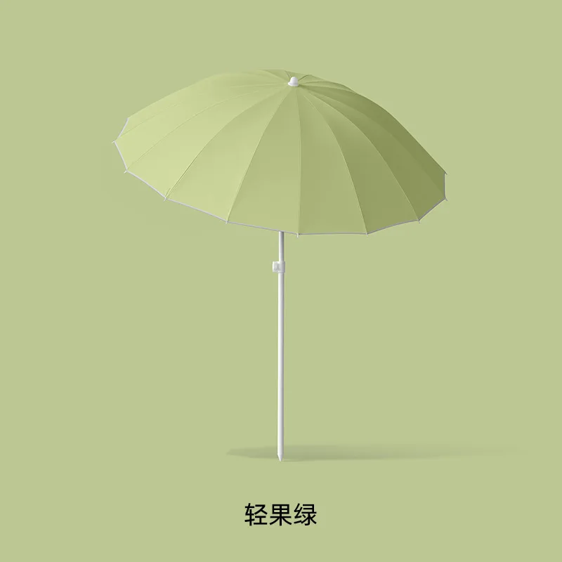 Outdoor Beach Night Market Stall Umbrella Camping Fishing Parasol Big Rotating Head Garden