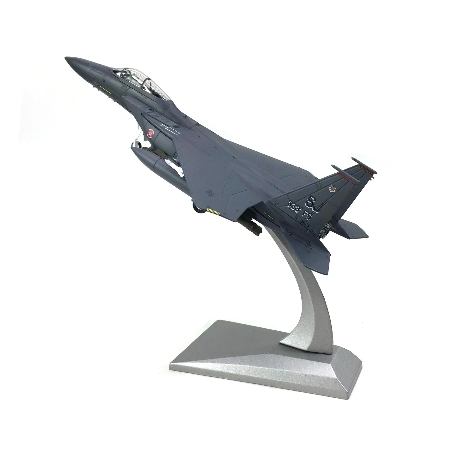 Diecast 1/100 Scale F-15E Supersonic Unique Novelty Airplane Alloy Aircraft Model Collection Gift Display Boutique Decoration