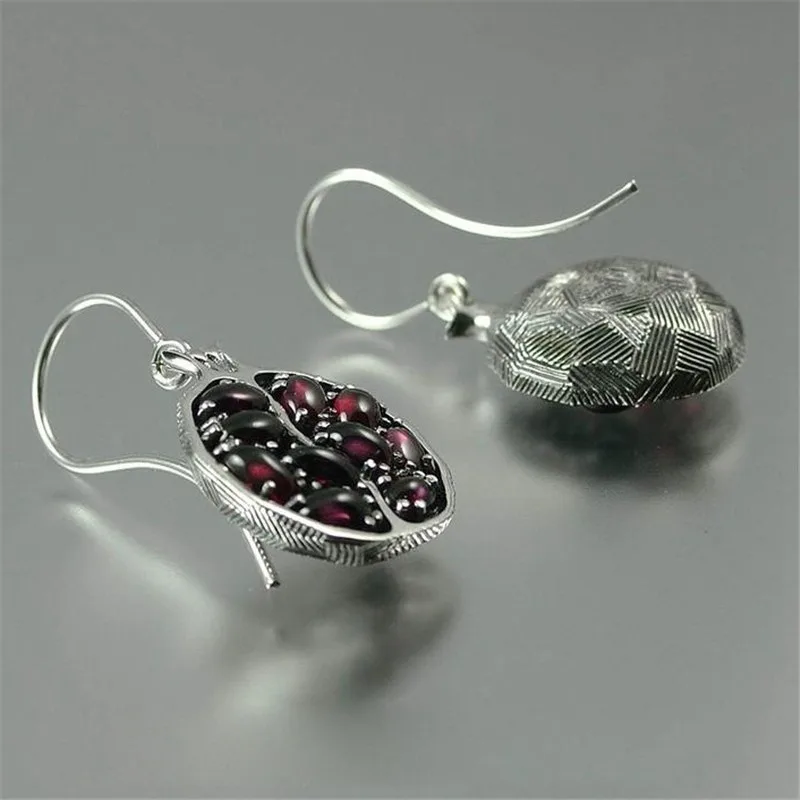 

Hot-selling jewelry, new bohemian pomegranate earrings, European and American style women's holiday gift earrings