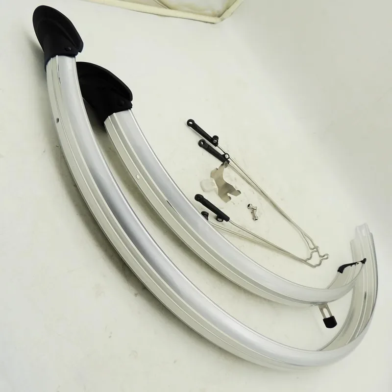700C Road Bicycle Mudguard Extended Plastic Steel Durable Stainless Steel Accessories Bike Fenders Cycling Bicycle Parts