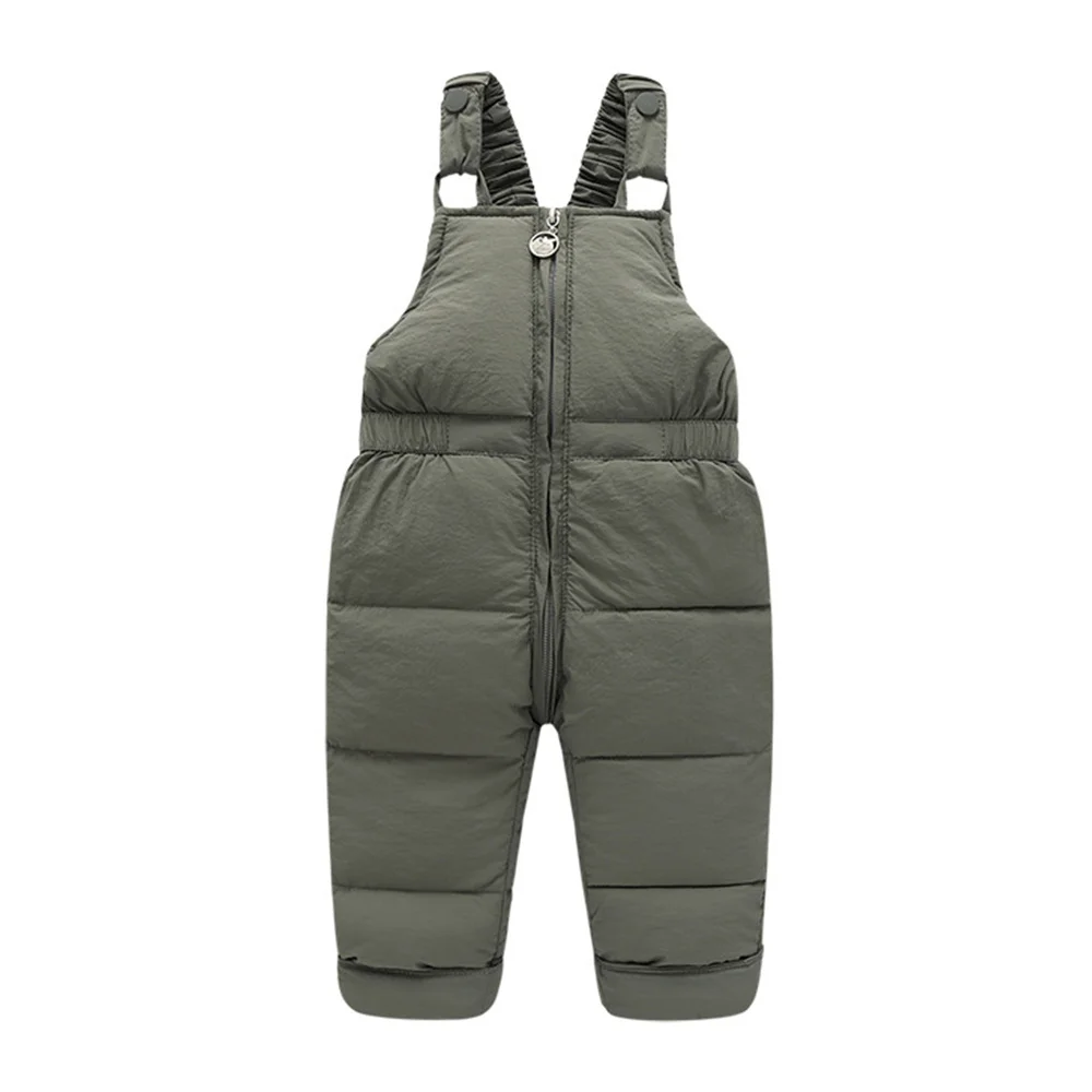 Winter Children Warm Overalls Autumn Girls Boys Thick Pants Baby Girl Jumpsuit For 1-5 Years High Quality Kids Ski Down Overalls