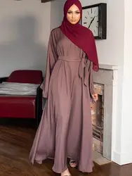 Роскошное платье-макси Дубай, Abaya, Турция, мусульманское скромное платье, кафтан, мусульманская одежда для женщин, Vestido Caftan, умеренное женское платье