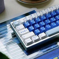 DYE FITISH 142 Keys PBT Cat Keycaps Cherry Profile Anime Theme DYE Sub ISO Enter 1.5mm Thick For Mx Switch Mechanical Keyboard