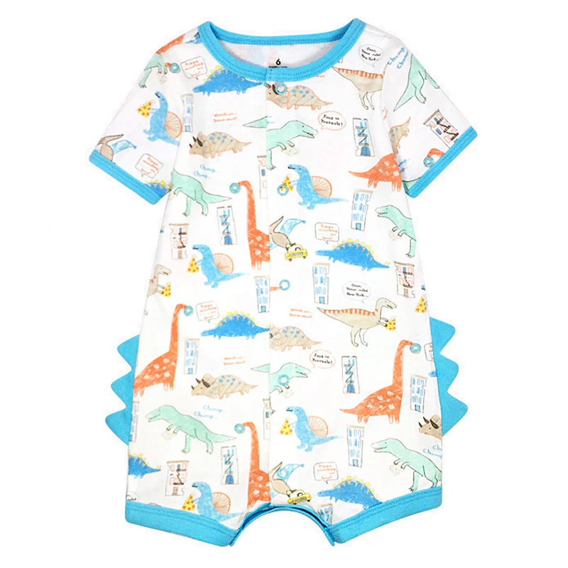 Clothing Baby boys romper newborn baby clothes romper baby jumpsuit cartoon animal toddler baby pajamas summer 6-24M