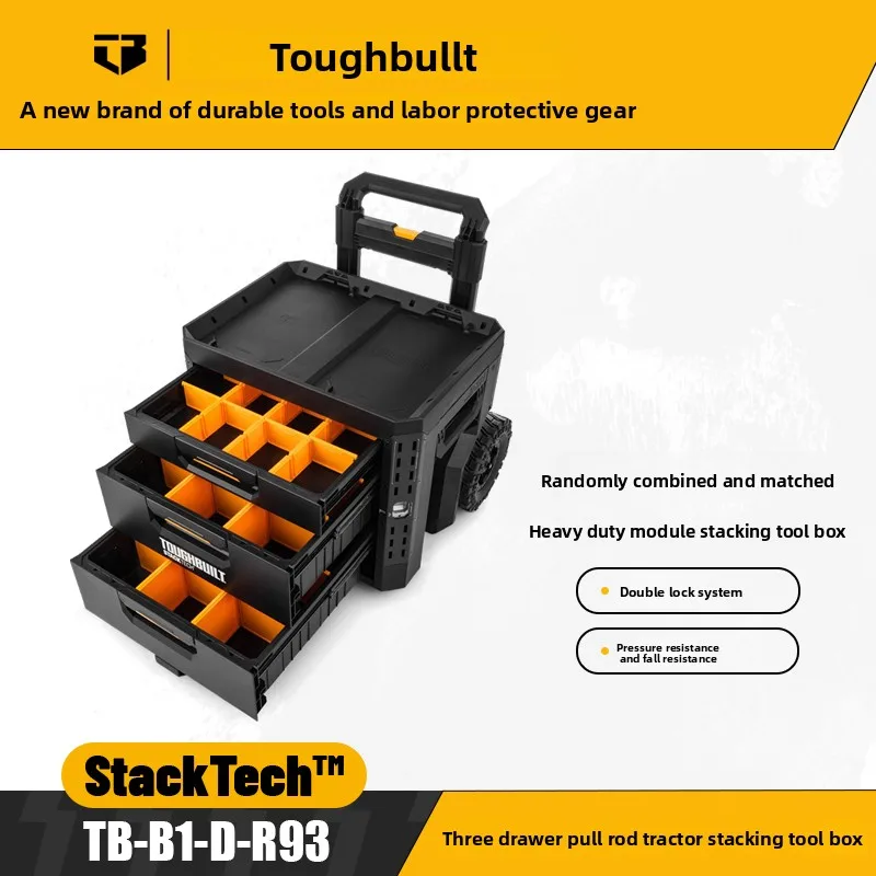 TB Tools ToughBuilt Single Pull Rod Stackable Toolbox – Real-World Performance by an Electrical Contractor