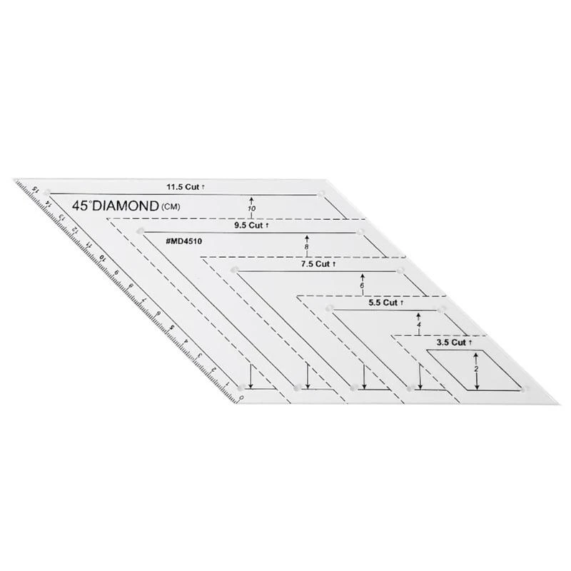 

Transparent Quilting Sewing Patchwork Ruler Measuring Template Hexagon DIY Handmade Tailor Supplies Tools