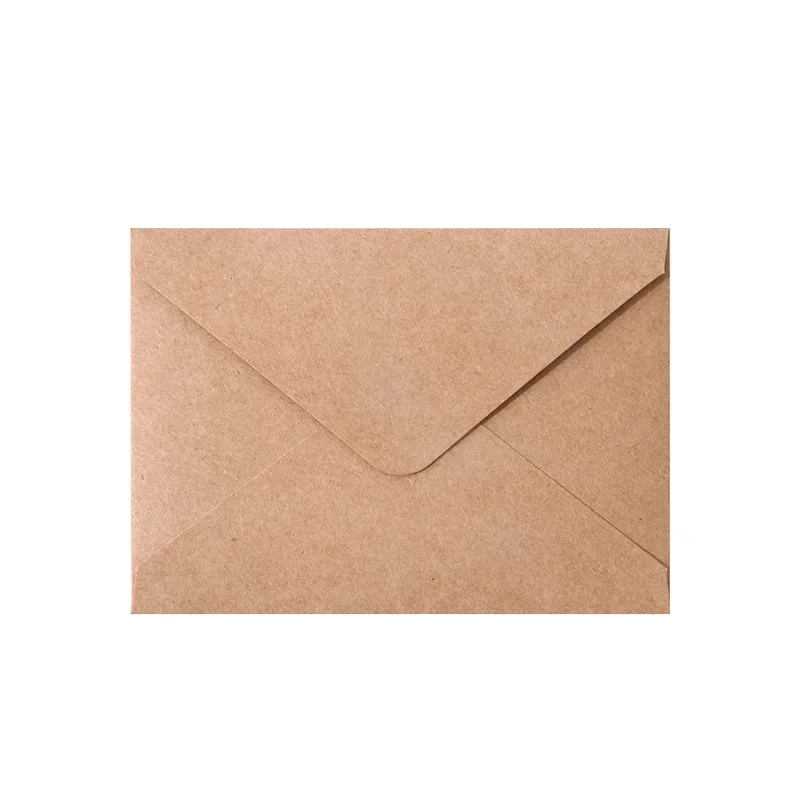 50pcs/lot Kraft Paper Envelope 140g Paper Postcards for Wedding Invitation 11x8cm Mini Envelopes Business Supplies Stationery