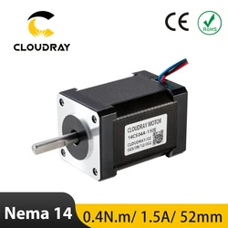 Cloudray Nema 14 2-Phase Open Loop Stepper Motor 35mm 0.4N.m 1.5A for CNC DIY 3D Printer