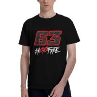 Men's T-Shirts Francesco Pecco Bagnaia 63  Unique Pure Cotton Tee Shirt Short Sleeve  T Shirt Crewneck Tops Graphic
