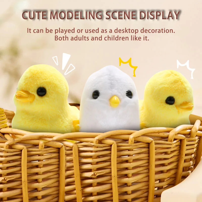 قطعتان من ألعاب الدجاج والبط القفز الممتدة، محاكاة محاكاة المشي للدجاج والبط من القطيفة، هدايا الهالوين وعيد الميلاد