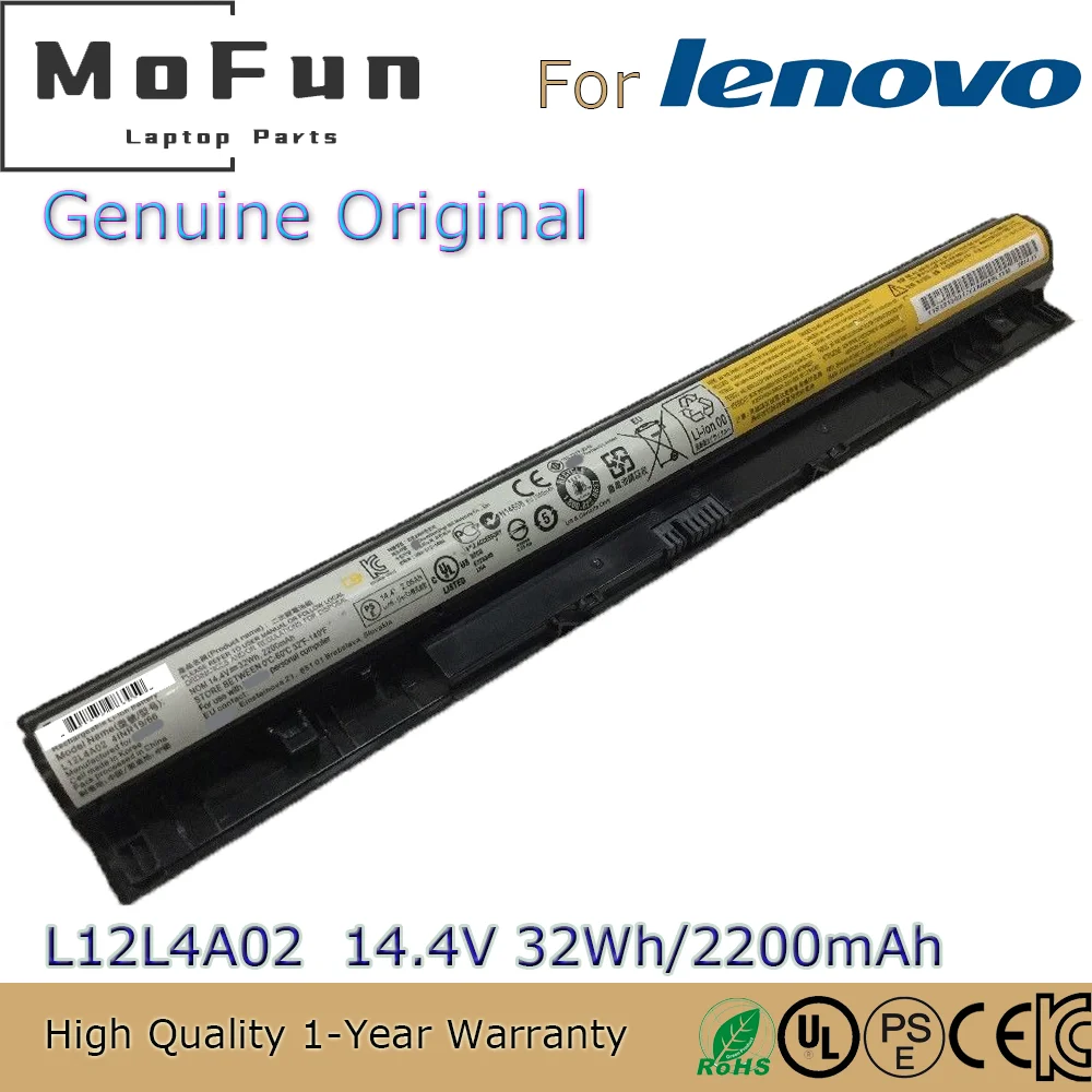 Brand New Original L12L4A02 14.4V 32Wh Laptop Battery for Lenovo IdeaPad G400S G405S G510S G500S Z710 L12L4E01