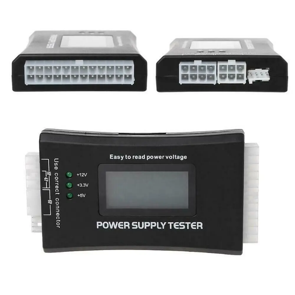 Imagem -03 - Testador de Alimentação Digital Computador pc Lcd 20 Pin 24 Pin Psu Atx Btx Itx Sata Hdd