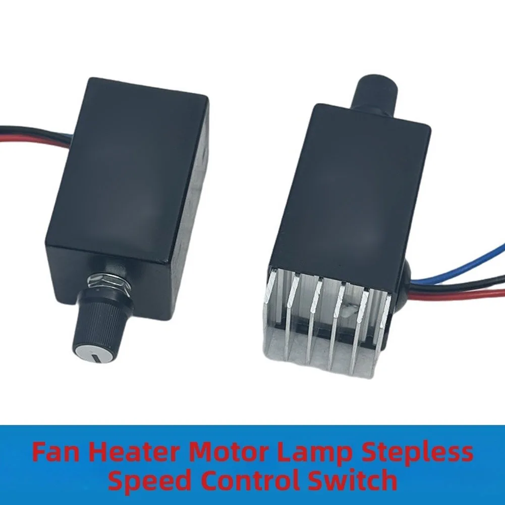 12V 24V Electric Fan For Car Truck Warm Air Blower With Control Knob Switch Dual Voltage Compatible Cooling Heating