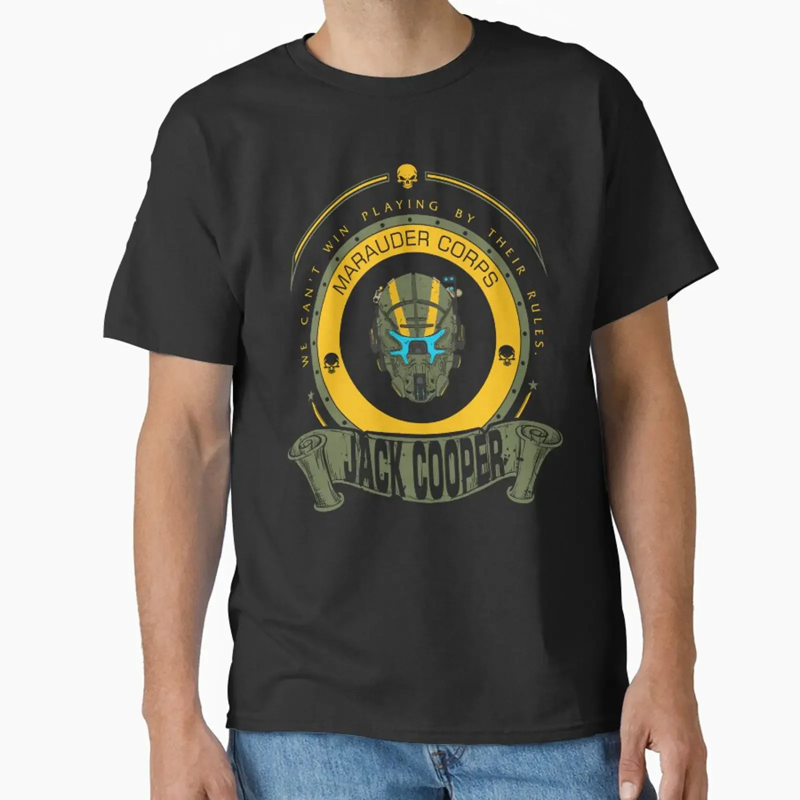 MARAUDER CORPS LIMITED EDITION Classic T Shirt vintage Washed Slightly designer clothes Breathable fashion graphic Casual
