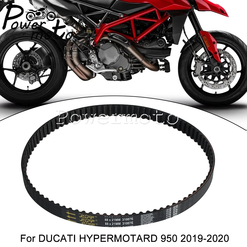 88mm 21mm Motorcycle Rubber Toothed Drive Timing Belt Cogged Geared Wheel Belt For Ducati HYPERMOTARD Hypermotard 950 2019 2020