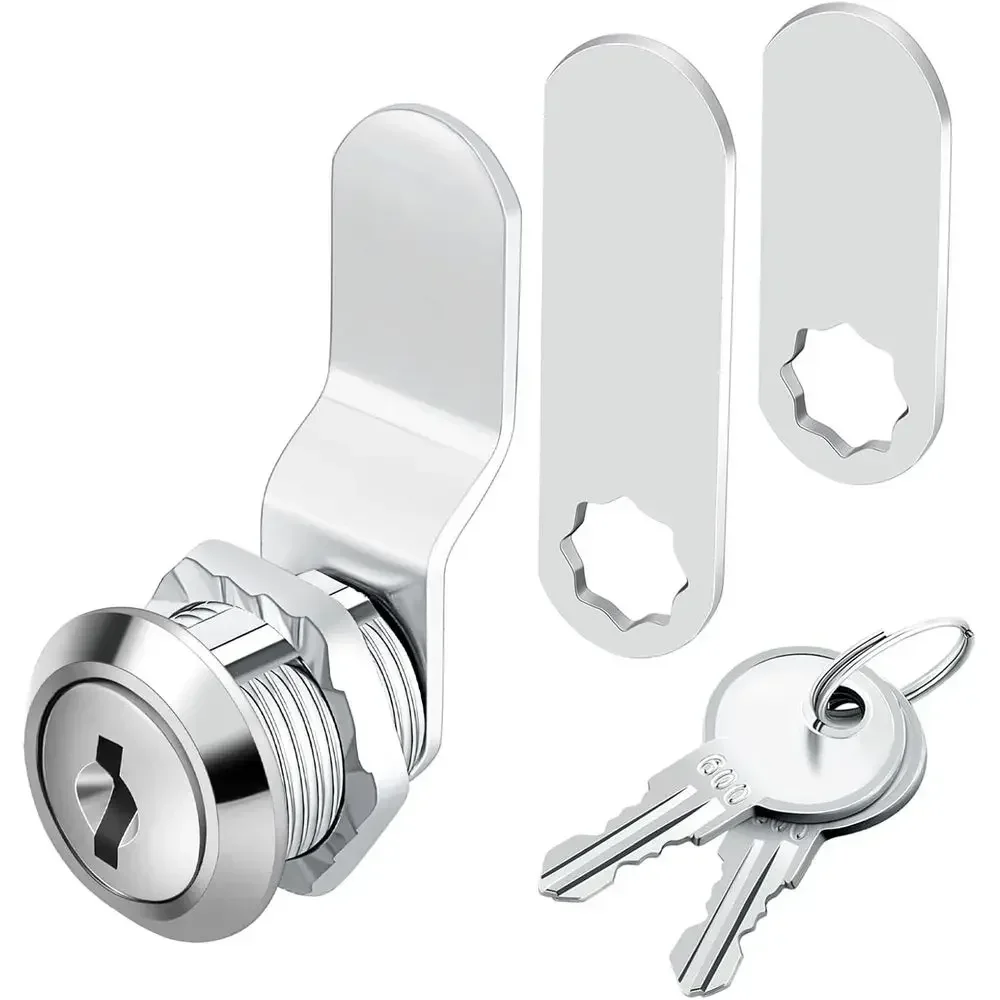 1 Pack Premium Cabinet Cam Locks Keyed Alike - 5/8 Inch Cabinet Locks for Secure Files Drawers Mailbox RV Camper Door Tool Box (