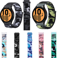 20mm 22mm Nylon Loop Band For Amazfit GTS/GTS 2 Samsung Galaxy Watch 5Pro 45mm Camouflage Sport Strap For Zeblaze Vibe 7 Correa