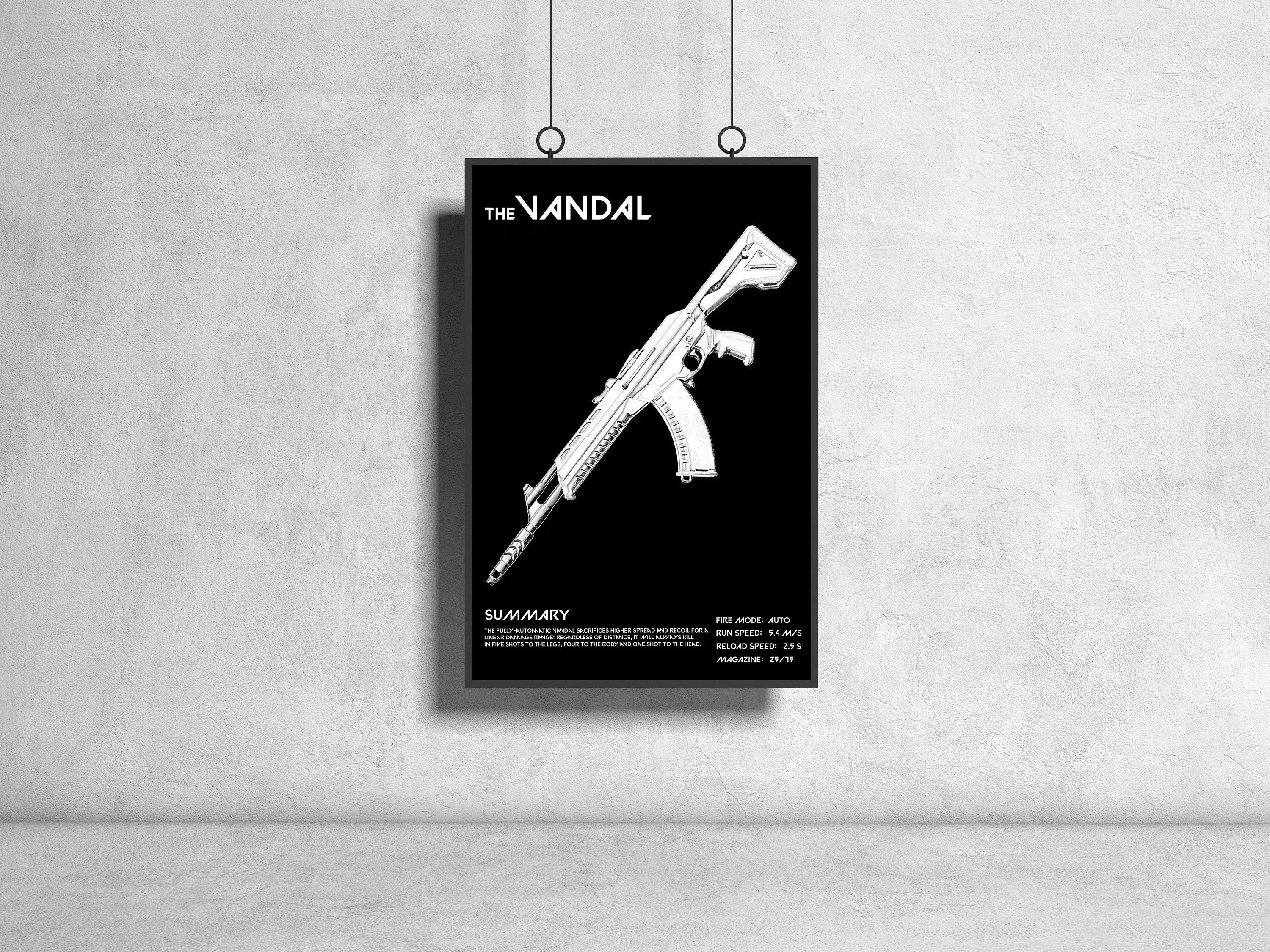 Valorant Video Game Weapon  Series Art Home Wall Decor Picture for Playroom Living Room Canvas Painting Print Posters Gift
