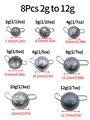 8Pcs 2g to 12g