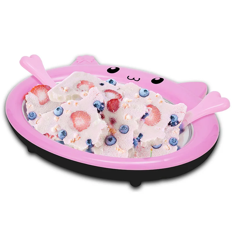 

Children's DIY Home Fry Yogurt Machine Fry Ice Pan Homemade DIY Ice Cream Machine Plug Free Stainless Steel Food Grade