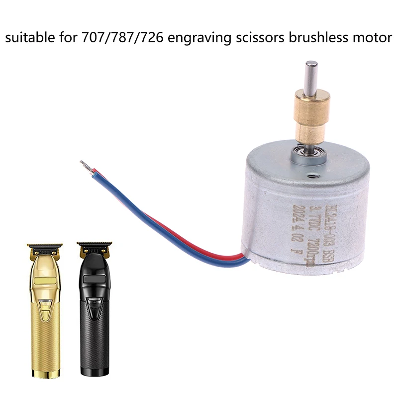 24mm 3.7V 7200rpm Brushless Motor With Brass Copper Head Replacement Accessories For 787/726/707 Hair Trimmer Clipper