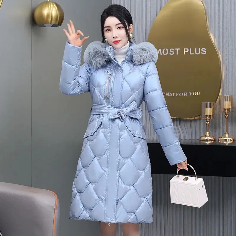 2025 New Fashion Korean Version Of Cotton-Padded Jacket Slim Hooded Ladies Warm Cotton Coat Winter Padded Cotton Coat M929