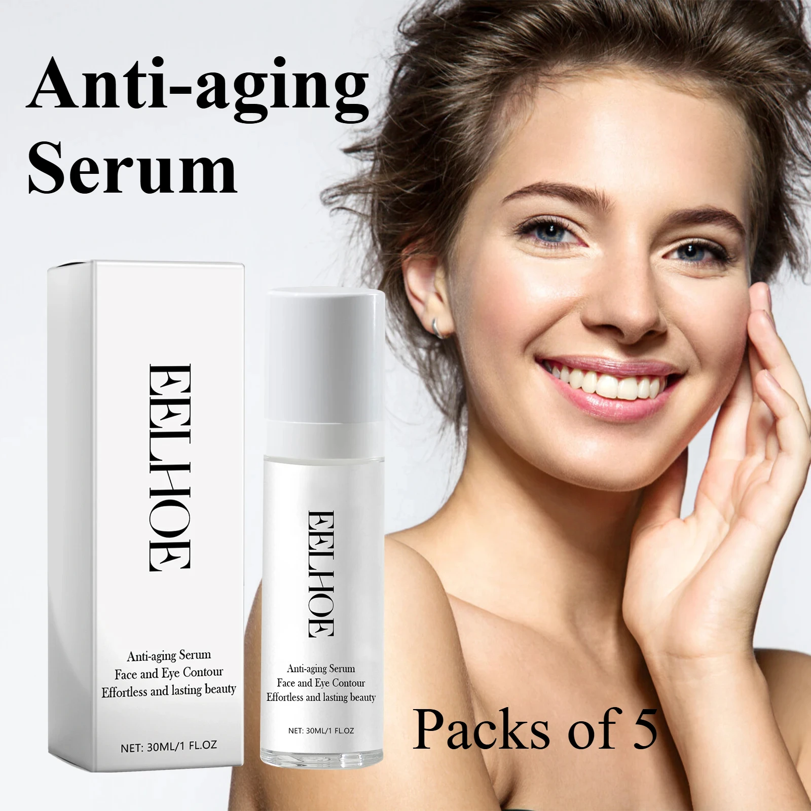 Facial Serum Fade Wrinkles And Fine Lines Improve Dark Spots Firm Lift Brighten Skin Tone Moisturize Essence Can Use Face & Eye