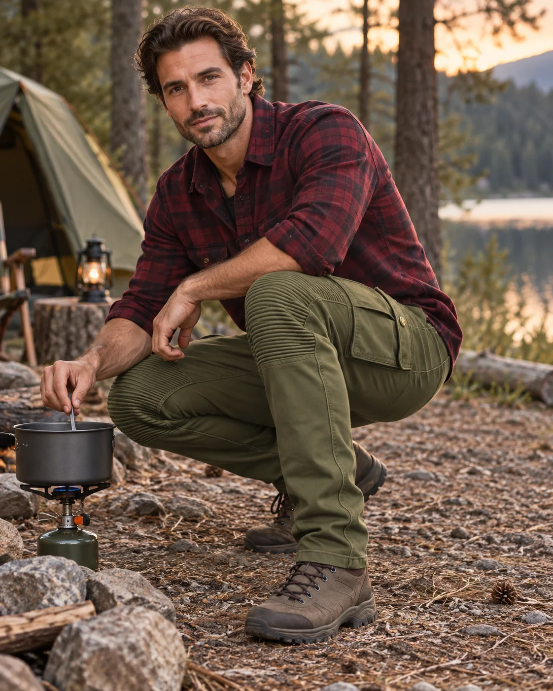 S‑6XL New Men Cotton Autumn Winter Patchwork Cargo Pants Multi Pocket Straight Tactical Work Outdoor Daily Wear Trousers