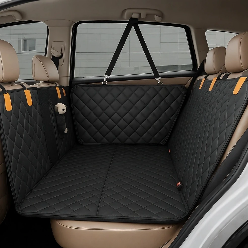 

Водонепроницаемый чехол-гамак для перевозки животных с жестким дном, выдерживающий нагрузку до 180 кг, с сетчатым окном для автомобилей, внедорожников и грузовиков