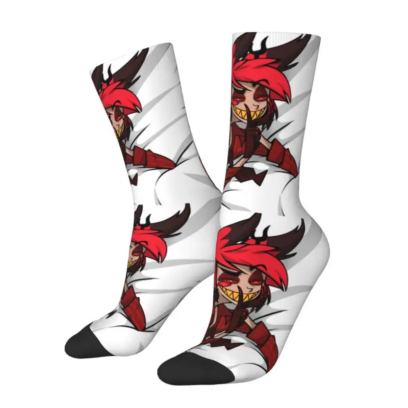 Fun Print Helluva Animated Web Movie Socks for Men Women Stretchy Summer Autumn Winter Alastor Buddy Crew Socks