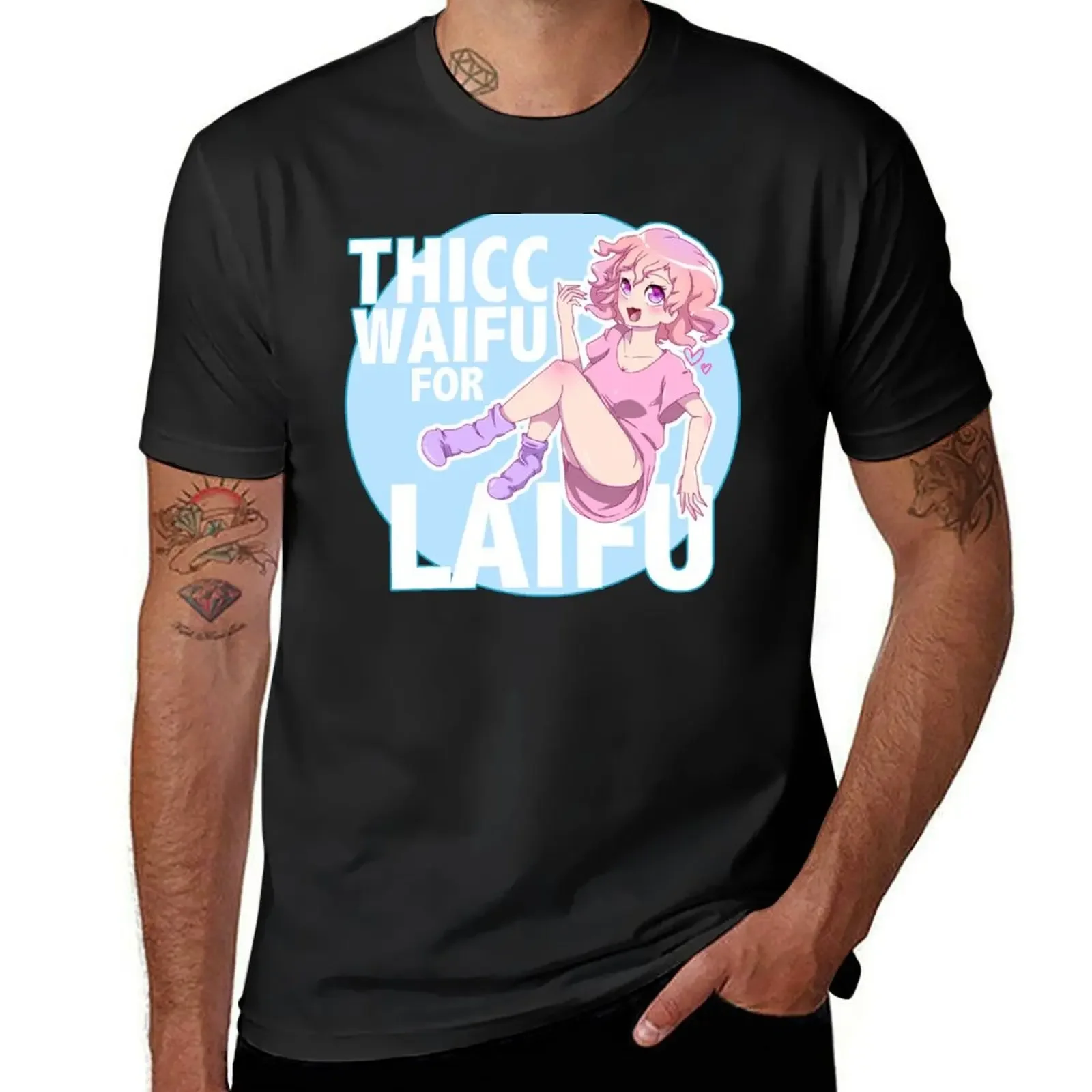 Thicc Waifu for Laifu T-Shirt for a boy summer clothes mens t shirts casual stylish