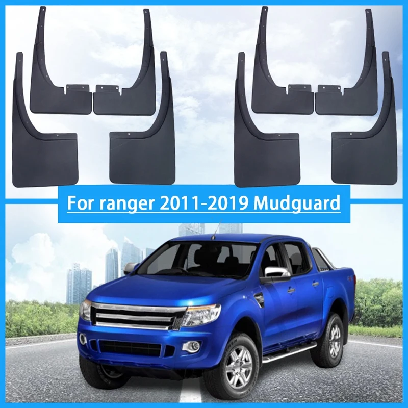 

4Pcs Mud Guard Flaps Wheel Splash Guards For Ford RANGER 2012-2016