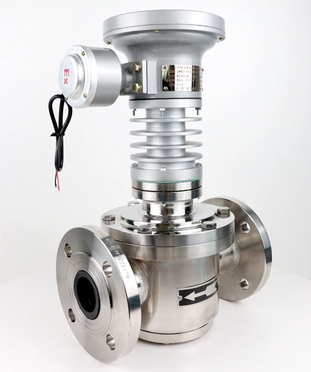 Mechanical High Viscosity Oval Gear  Fuel Petrol Palm Oil Flowmeter 1'' 2'' 3'' 4'' Bitumen Asphalt Flow Meter