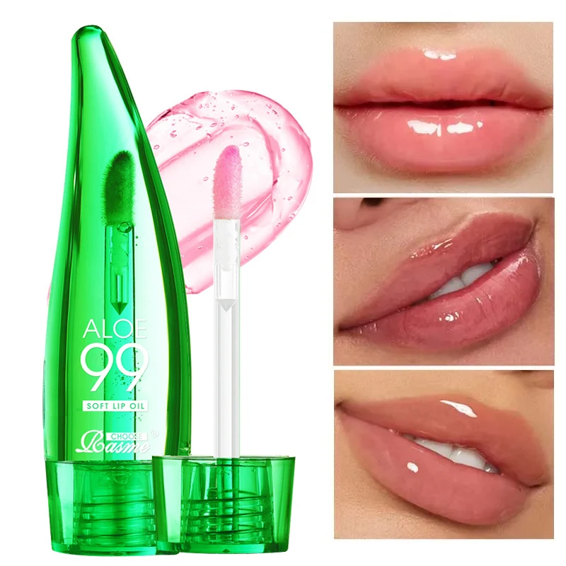 99% Aloe Vera Temperature - changing Lip Balm, Anti - dryness, Long - lasting Moisturizing, Transparent Liquid Lip Care Product