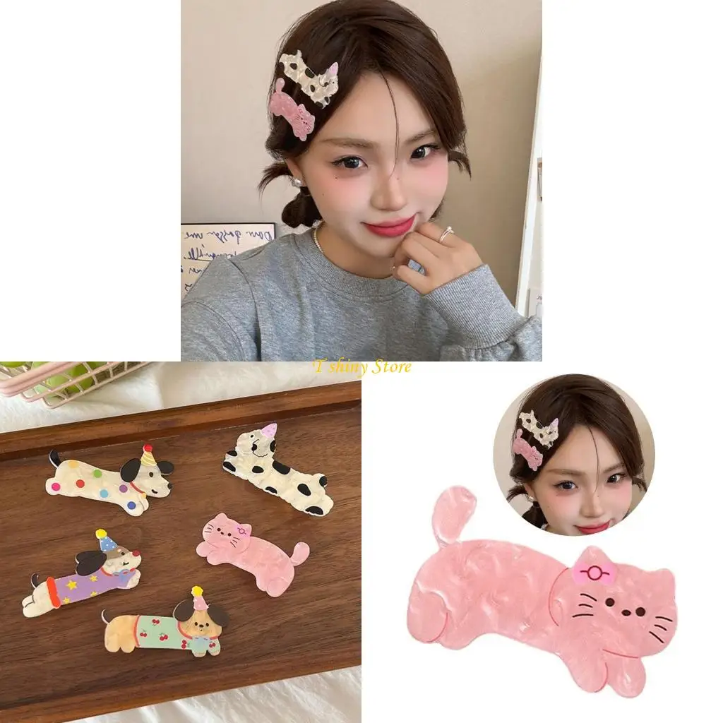 

N58f Girls День рождения Barrettes Прекрасные украшаемые нежные волосы.
