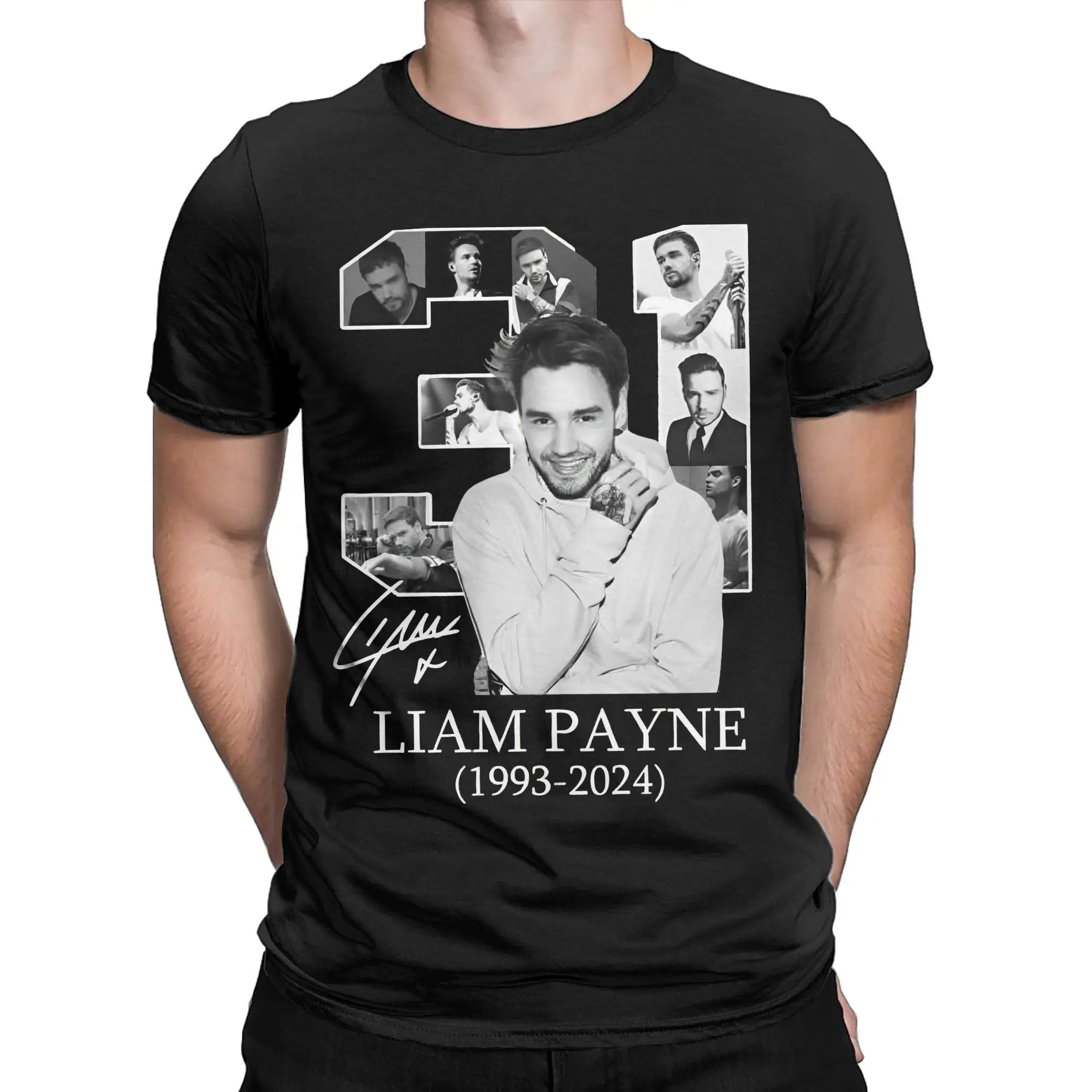 Men Women Graphic Printing Liam payne remember 1993-2024 RIP 31  Tee T Shirt Cotton  T-shirts Clothing