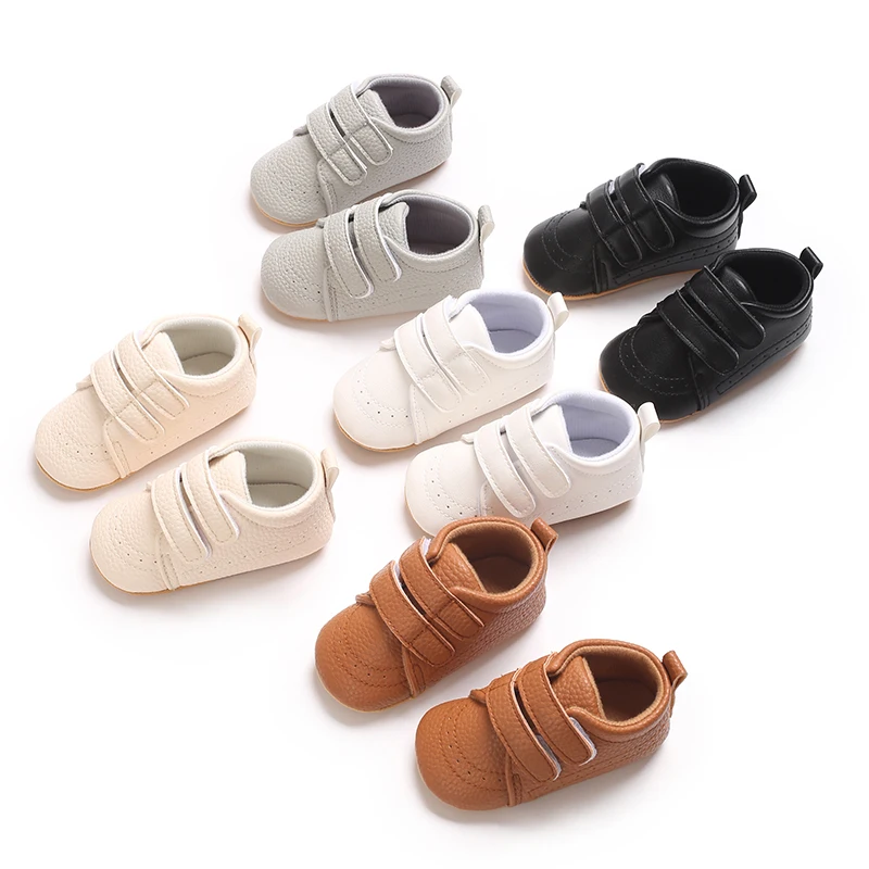 

Baby Shoes With Spring And Autumn Uppers PU Rubber Sole Anti Slip Suitable For 0-1 Year Old Baby Shoes Walking Shoes