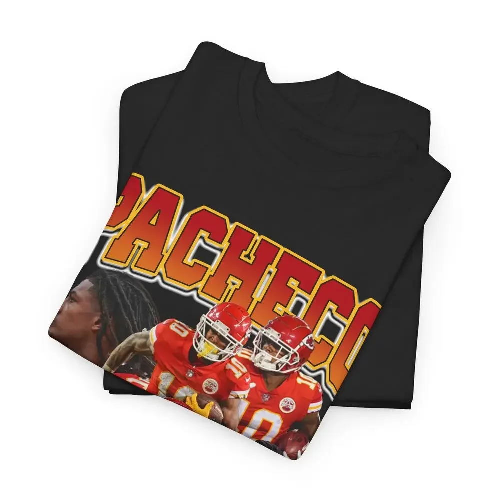 Isiah Pacheco Chiefs T-shirt. Available in multiple colors.
