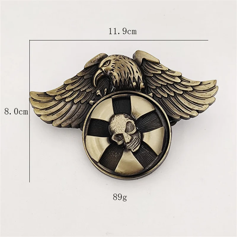 Eagle Spins Skull Fly Elaurbelt avec boucle