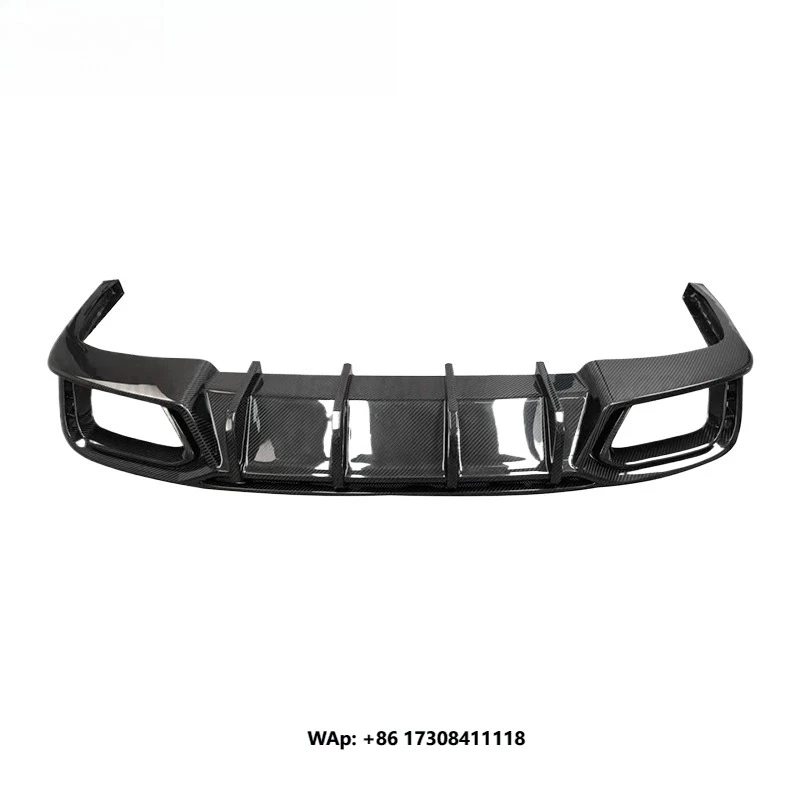 High Level Material Dry carbon fiber rear lip rear shovel rear safety lip car exterior modification for S4 A4 Sd model