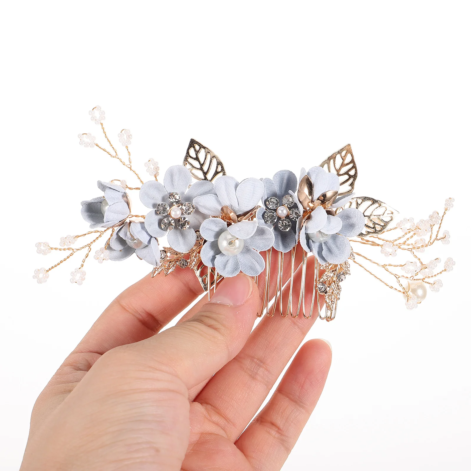 

3pcs Alloy Hairpins Bridal Wedding Accessories Floral Design Elegant Hairpin Set for Party Dance Hanfu Daily Use Photography
