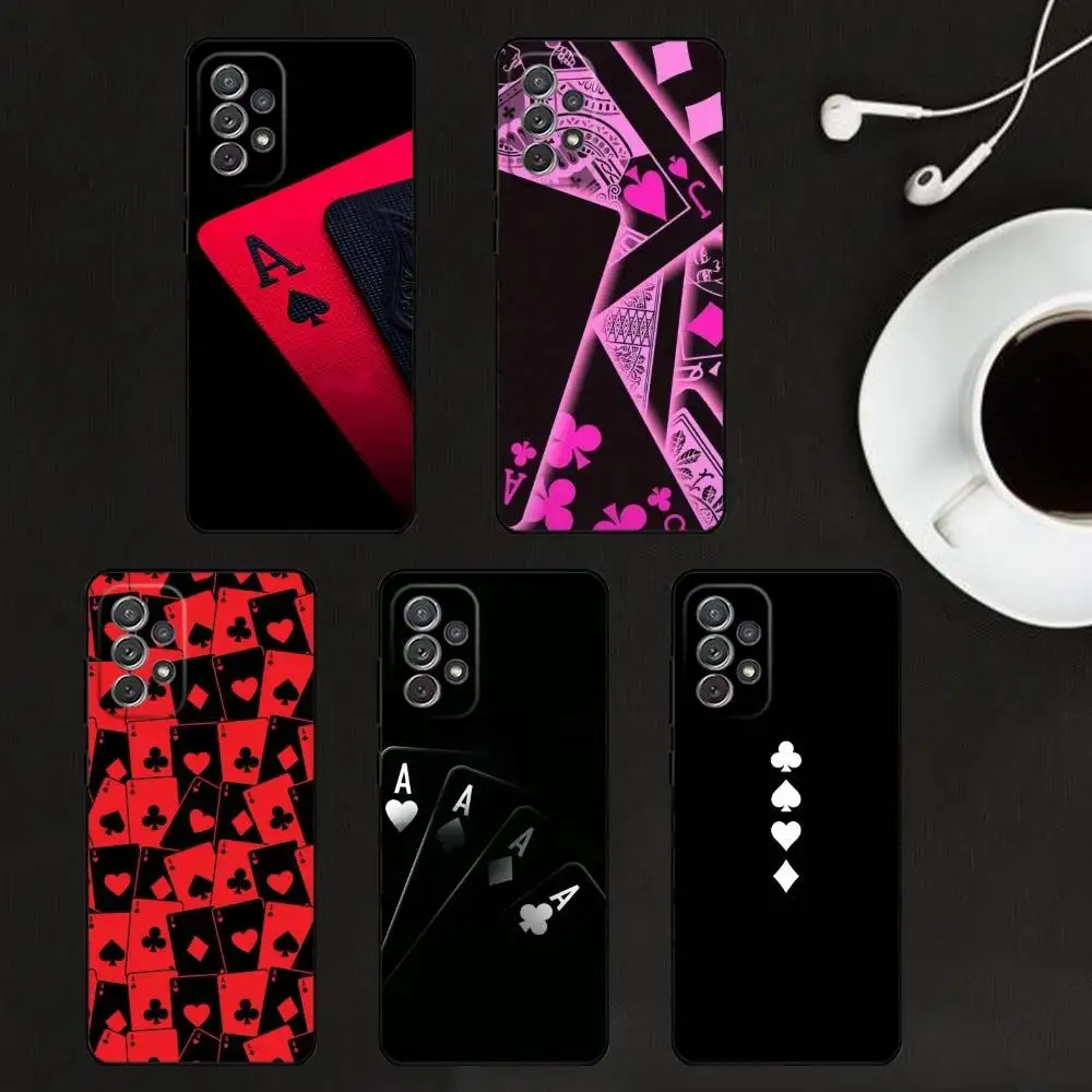 

p-poker Phone Case For Samsung S25,S24,S21,S22,S23,S30,Ultra,S20,Plus,Others Soft Black Cover