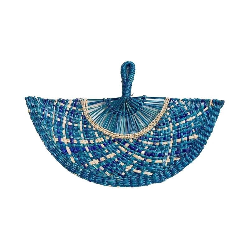Summer Cooling Hamdmade Fan Hand Woven Straw Fan for Wall Decors and Gifting